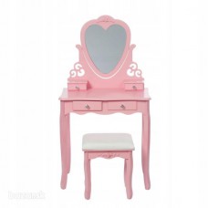 Toaletný stolík VIKTÓRIA - ružový